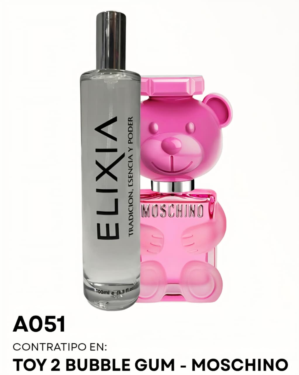 A051 contratipo en: Toy 2 Bubble Gum - Moschino