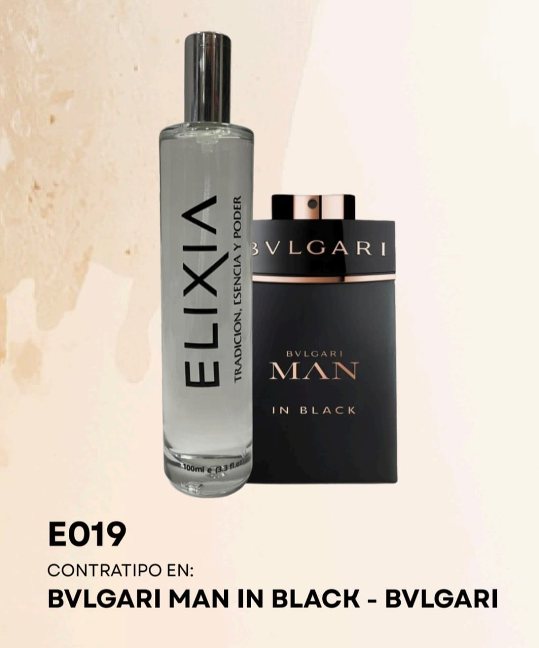 E019 contratipo en: BVLGARI Man In Black - BVLGARI